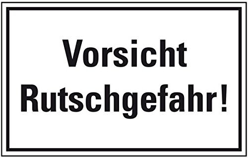 LEMAX® Hinweisschild Vorsicht Rutschgefahr!, Kunststoff, 300x200mm