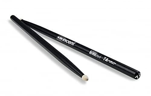 Wincent 7A Black-Hickory-Schlagzeugstöcke (Paar)