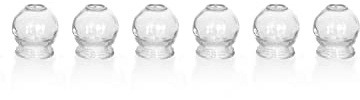 Schröpfgläser aus Glas | Feuer Schröpfen | 6er Set | verschiedene Größen (ca. 3,0cm Ø)