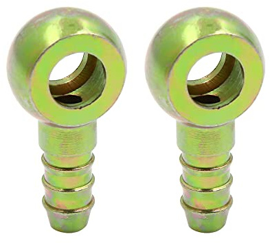 sourcing map 2 Stück Hohlschrauben Banjo Fitting Für Motorrad Auto | CNC-Bearbeitung, Für Bremssystem, Kraftstoffleitung, Motor, 10mm Innendurchmesser, 9.3mm Außendurchmesser, Für 8mm Schlauch