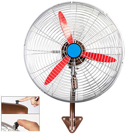 HLILY Ventilatore Industriale da Parete,Ventilatore A Parete Oscillante Nero,3 velocità,Ventilatore da Parete per Raffreddamento Ad Alta velocità,per Fabbrica/Magazzino,500/650/750mm