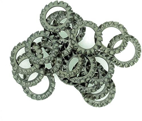 M16 (16 mm) Rondelles anti-vibrations (dentelées extérieures) – Acier inoxydable (A2) (lot de 20)