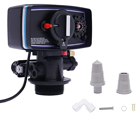 110V 12-Day Time Clock Control Valve, 3W Timer Valve Backwash Head, 5600 Timer Replacement Softener Valve for Water Filter Softener R-e-sin Tank