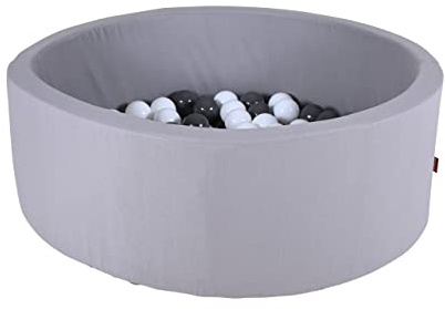KNORRTOYS.COM 68095 Bällebad Soft 100 Balls Grey/White, grau