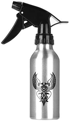 Flacone Spray in Alluminio, Bottiglie Spray Vuote Ricaricabili da 250ml Bottiglie Spray per Tatuaggi Bottiglie Nebulizzate per Parrucchiere Tatuaggi Giardino Piante Domestiche Pulizia(Argento)