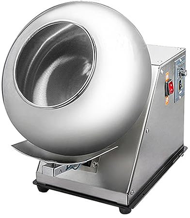 Oiyekntd Bonbonbedeckungsmaschine, gewerbliche elektrische Zuckerschokoladen -Schokoladenpoliermaschine, Deckung der Zuckerballbeschichtung Trocknungsmaschine für die Pharmazeutische,220V