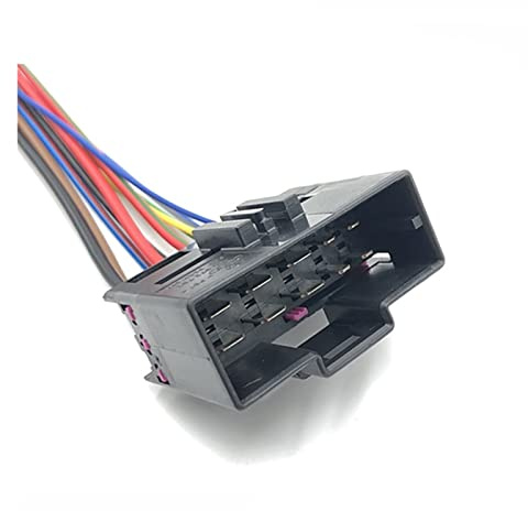 EVURU 10Pin Auto Connecteur Électronique Fil Harnais Siège Chauffage Mâle Femelle Prise Prise Compatible avec 7L0972762 8E0972710 avec Câble (Color : 10P Male, Size : 1Pc with 15cm Wire)