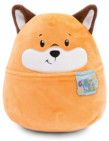 NICI Kuscheltier Chill-NICI Fuchs 20cm I Flauschiger Plüschtier Fuchs mit Schwänzchen für Mädchen, Jungen & Babys I Knuddeliges Stofftier – 49883