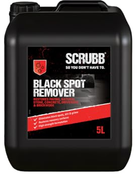 SCRUBB Black Spot Remover, Patio, Paving & Driveway Cleaner, For Exterior Masonry Surfaces, 5L