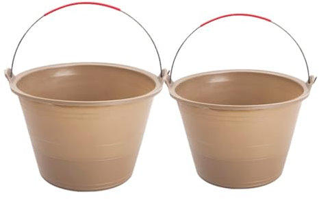 OSALADI Lot De 2 Seaux De Chantier pour Mélanger Le Ciment Et La Boue Idéal pour La Construction