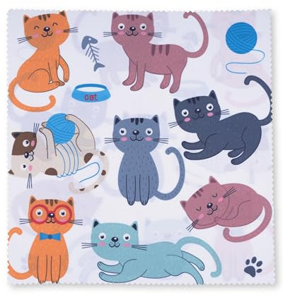 Lens-Aid Mikrofaser Reinigungstuch in schickem Design: Für Kamera, Objektiv, Display und als Brillen-Putztuch (Mikrofasertuch 20x20 cm)