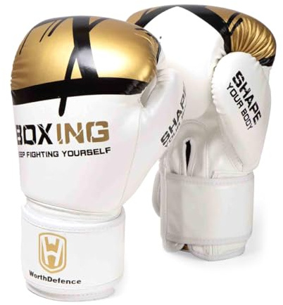 OLYSPM Guantoni da Boxe,Guantoni Boxe,Guanti Boxe per Uomini,Donne,Bambini e Bambine,Guanti da Boxe con Punta Ispessita per Kickboxing,Sparring,Muay Thai,MMA