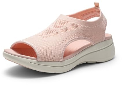 DREAM PAIRS Utomhussportsandaler för kvinnor, Rouge, 40 EU