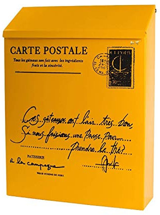 PNAJFUEL Briefkasten Mit Zeitungshalter, Retro-Briefkasten Im Amerikanischen Pastoralstil Zur Wandmontage, Eimer, Zeitungskästen
