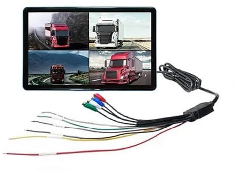 Telecamera Posteriore Auto 10.1 Pollici Touch Screen Auto Camper Bus Camion Ahd Monitor 1080p Veicolo DVR Telecamera HD Notturna Registratore Di Retromarcia Telecamera Di Backupper Auto(Camera Set 128