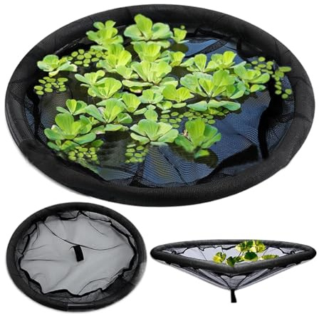 Barriera galleggiante per pesci flora: protezione per piante galleggiante, vaso galleggiante per laghetti, anello rotondo per piante galleggianti in stagni e acqua da giardino, decorazione per stagni