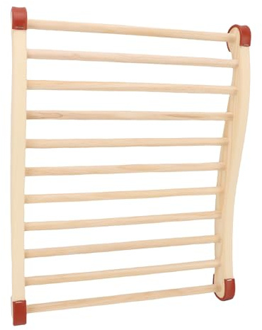 TOPINCN Sauna -Rückenlehne, Form Design Sauna Stuhl mit Rücken, Hölzerne Sauna Rückenstütze Halskissen Kopfstütze für Sauna Room Sauna Supplies Accessoires