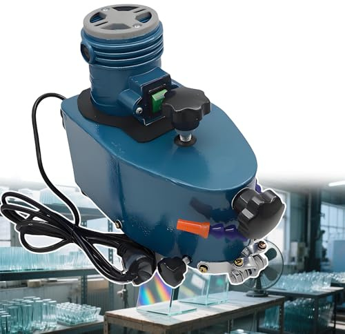 forplubossmmp Piccola Molatrice Vetro Portatile 800 W 8000 Giri/Min, Molatrice Elettrica Vetro,Lucidatura di Superfici Piane Curve, Mole Diamantate, Design Raffreddato Ad Acqua, Leggera