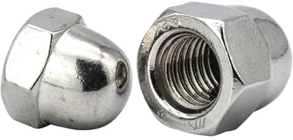 1–5 Stück Eichel-Überwurfmutter, metrisches Feingewinde M8 M10 M12 M14 M16, Edelstahl, Sechskant-Kuppel-Überwurfmutter, Blindmuttern(M12x1.25 2pcs)