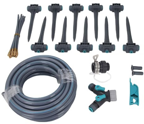 Fdit Système D'irrigation de Jardin, 3 Modes, Kit D'irrigation Automatique avec Grande Couverture pour Pelouse, Cour, Serre
