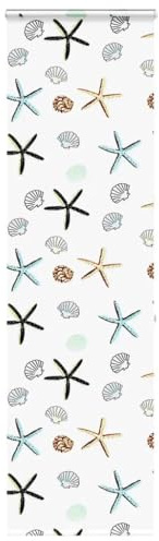 Mokuyary Tenda a rullo per doccia con cassetta, 60 x 240 cm, larghezza tessuto 56 cm, per vasca da bagno e doccia in bagno, tenda da doccia, tenda da bagno A5