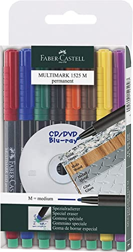 Faber-Castell Medium Tip Permanent Multimark (set med 8)