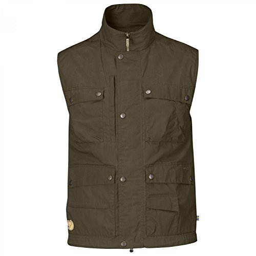 FJÄLLRÄVEN herr Abisko vadderad väst M ärmlös väst grön (Dark Olive) XL