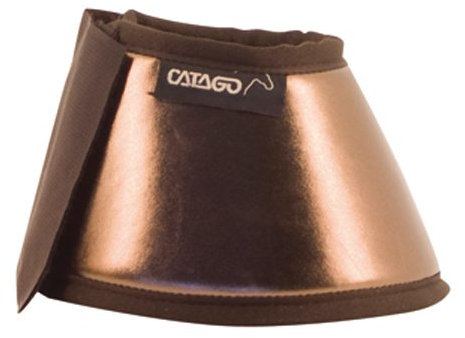 CATAGO Hufglocken Metal Look - M - Bronze/braun