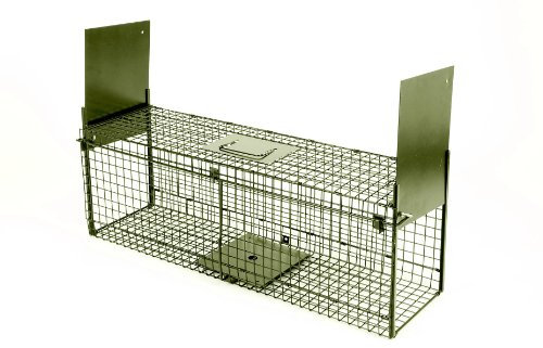 KrapTrap® platzsparende Tierfalle, Lebendfalle, Katzenfalle, 92 x 32 x 26 cm