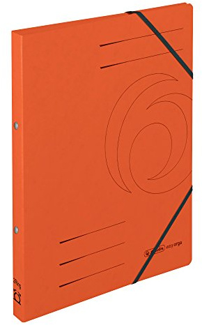 herlitz Ringhefter A4 Quality orange, 2-Ring-Mechanik, 25 mm Rückenbreite, 5 Stück