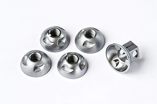 Pinhead Solid Axle Locking Wheel Nuts, Pair - M9 & M10