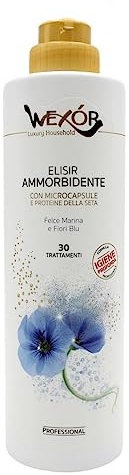 WEXOR ELISIR AMMORBIDENTE con Microcapsule Felce Marina e Fiori Blu 30 Trattamenti 750ml