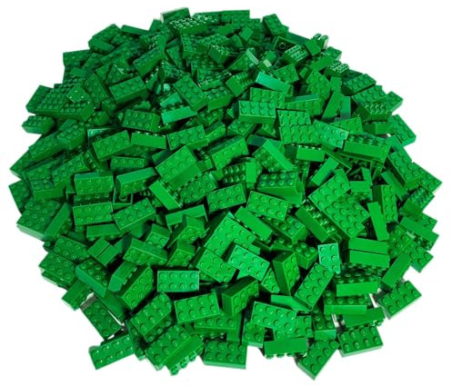 LEGO Classic Pack of 100 2x4 Stones (3001) with Stone Separator (Green)