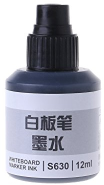 JENOR 12 ml Nachfülltinte zum Nachfüllen von Tinten Whiteboard-Marker, schwarz, rot, blau, 3 Farben