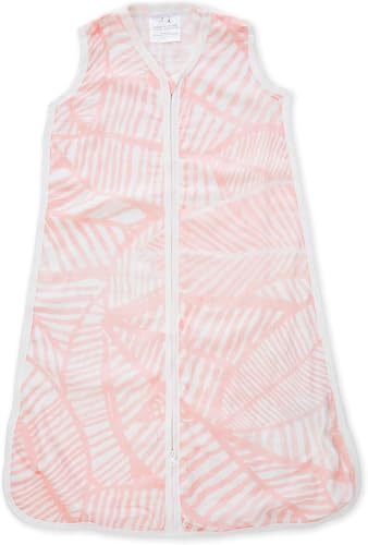 aden + anais™ Silky Soft Baby-Schlafsack, 1,0 TOG Wert, tragbare Decke für Babys, Bunte Muster für Mädchen & Jungen, Schlafsack für Neugeborene aus Bambusviskose, 0-6 Monate, Island Getaway