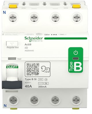 Schneider Electric FI-Schutzschalter Acti9 iID, 4-polig, A9Z64440 | 40A, 300mA, Typ B-SI