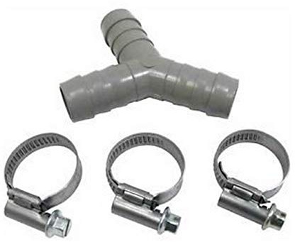 UTP Washing Machine Dishwasher Drain Hose Y Piece Joiner Connector Splitter Kit 17mm