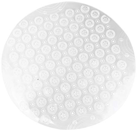 EXCEART Runde Duschmatte rutschfest Mit Saugnäpfen Anti-Rutsch-Matte Aus PVC Waschbar 21.65 Zoll Für Bad Dusche Küche Flur Und Wohnzimmer