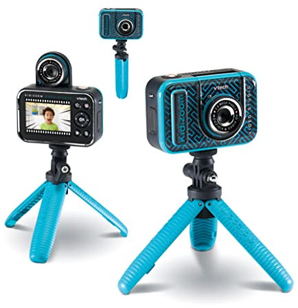VTech Kidizoom VideoStudio HD, Appareil Photo et vidéo pour Enfants à partir de 5 Ans, Effets spéciaux, Cadres, etc. Toile Verte de Fond Incluse, Version ESP (3480-531887)