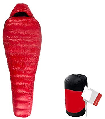 XBSLJ Schlafsäcke Schlafsack, Daunen Mumienschlafsack - Leichter 3-Jahreszeiten-Schlafsack für kaltes Wetter (Winter) - Für Wanderungen, Reisen und Aktivitäten im Freien