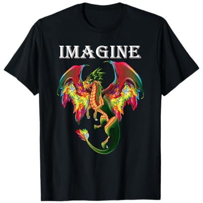 Imaginez être un dragon qui respire les ailes magiques pour garçons et hommes T-Shirt