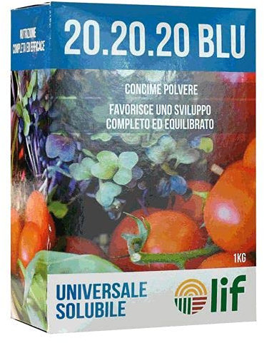 CONCIME POLVERE SOLUBILE UNIVERSALE 20-20-20 Kg. 1