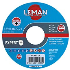 Leman - 25 disques à tronçonner fin D. 125 X 1,0 X 22,23 mm - Inox INDUSTRIE