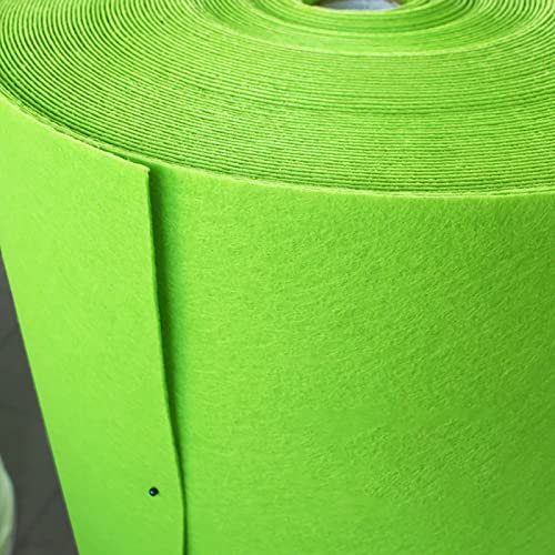 Yimihua Verdicken Filz Stoff 2mm Filzstoff Bastelfilz Farbig Filz Blätter Vliesstoff 100 cm breit Kinder DIY Zubehör zum Handwerk Nähen Projekte,Grün(Size:1 * 10m)