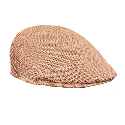 MAOZIm Baskenmütze mit dünnem Abschnitt, gestrickt, atmungsaktiv, für Damen, Frühling und Sommer, einfarbig, Sonnenschutz für den Auß