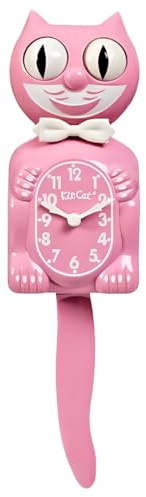 Kit-Cat Klock Wanduhr, Satin, Rosa