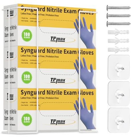TPmax Handschuhhalter, Größe M, für 3 Boxen, perfekt für Labor, Lebensmittelservice und Zuhause