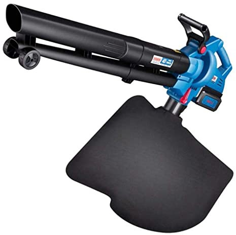 DRYIC Soplador de jardín para Oficina en casa Soplador de Hojas eléctrico 3 en 1 con Cambio de 5 velocidades y aspiradora y trituradora Ligero con Bolsa recolectora de Polvo de 45 litros