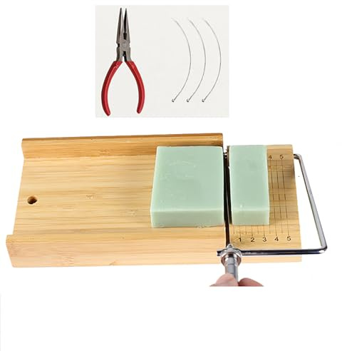 AFGSsm Cortador de jabón, Molde madera jabon, Kit para hacer jabones artesanales, Moldes jabones, Glicerina para hacer jabones