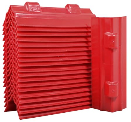ENJ 20 Pack Red Flatbed Edge Protectors for Cargo Loads Corner Protectors Flatbed Used Together with Webbing to Protect Cargo